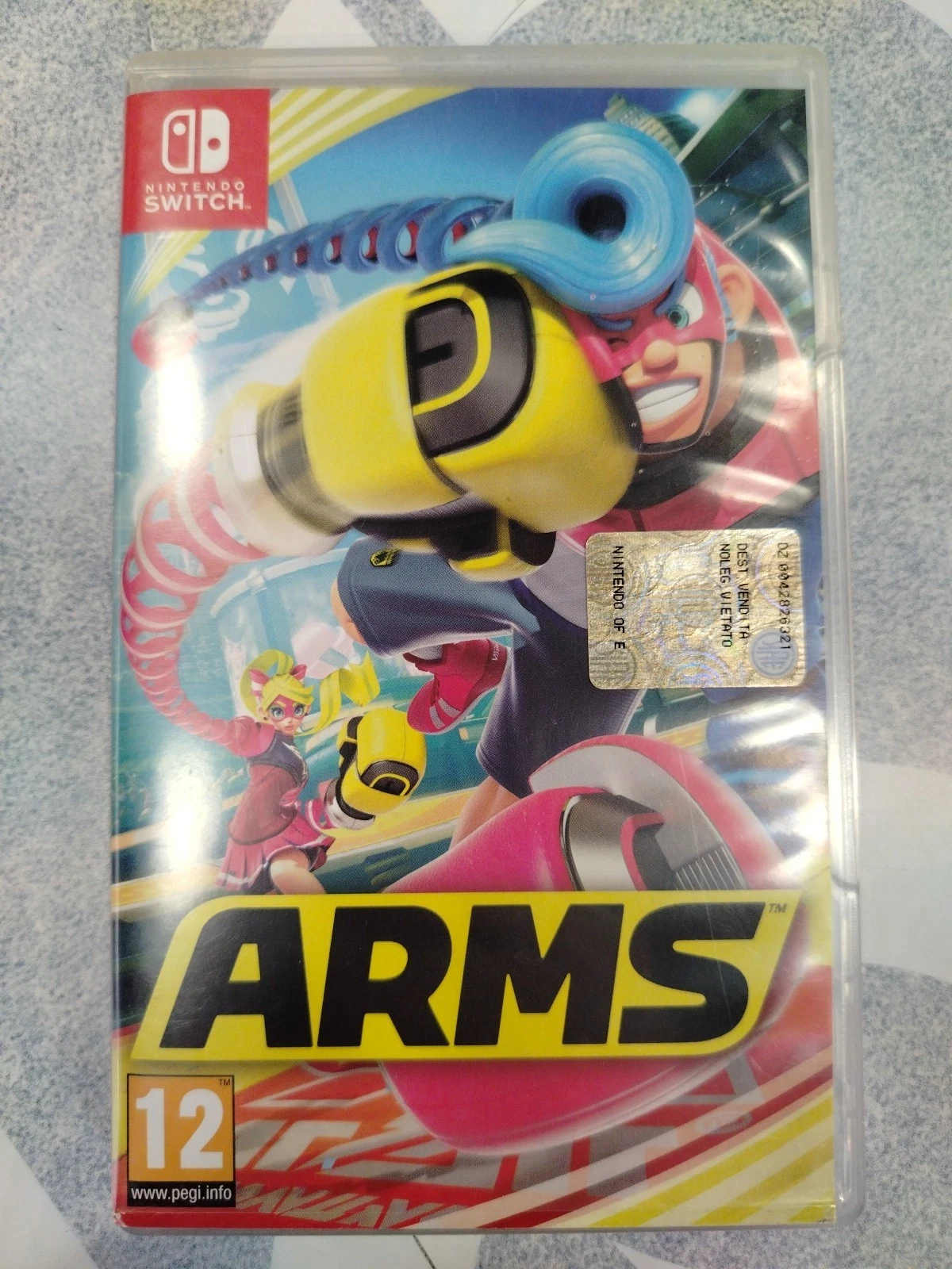Arms Switch Nintendo ITA Triangolo Blu